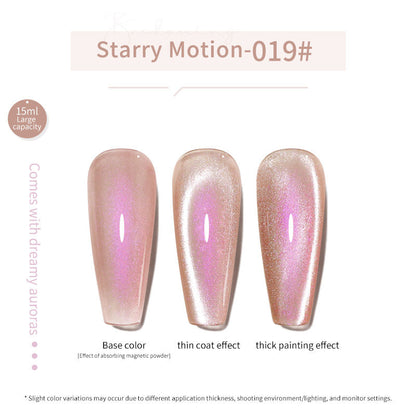 24 Colors 15ml Eco-Friendly Super Sparkling Ice Sand Crystal Cat Eye Nail Gel Set