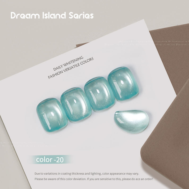 Dream Island 36 Colors Cat Eye Gel Polish Aurora Magnetic Glass Bead Soak Off UV LED Nail Gel