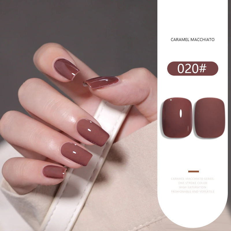 36 Colors Caramel Macchiato Nude Gel Polish Set 15ML Milky Brown UV LED Nail Gel