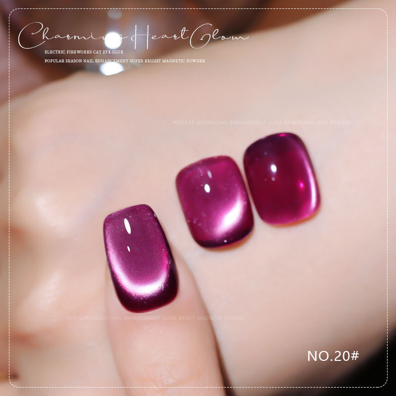 36 Colors Charming Heart Glow Cat Eye Gel Polish Set UV LED Soak