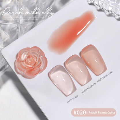 30 Colors  15ML Peach Panna Cotta Long Lasting Soak Off UV LED Nail Gel Polish