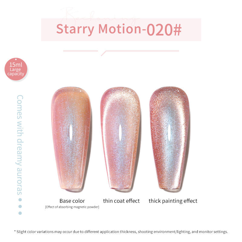 24 Colors 15ml Eco-Friendly Super Sparkling Ice Sand Crystal Cat Eye Nail Gel Set