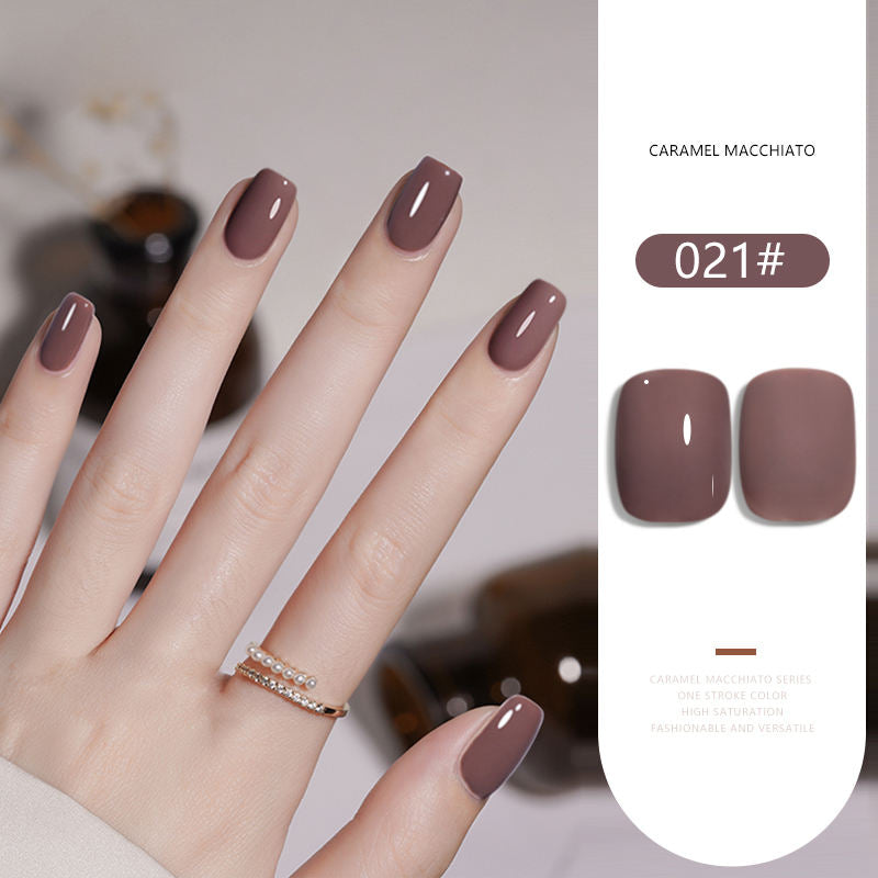 36 Colors Caramel Macchiato Nude Gel Polish Set 15ML Milky Brown UV LED Nail Gel