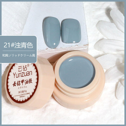 68 Colors 8g Oil Painting No-Wipe Patting Gel, Silk Smooth Natural Gradient Long-Lasting Sponge Nail Gel