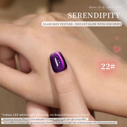 36 Colors Electroplated Porcelain White Glass Beads Phototherapy Nail Polish Cat Eye Gel Nail Polish