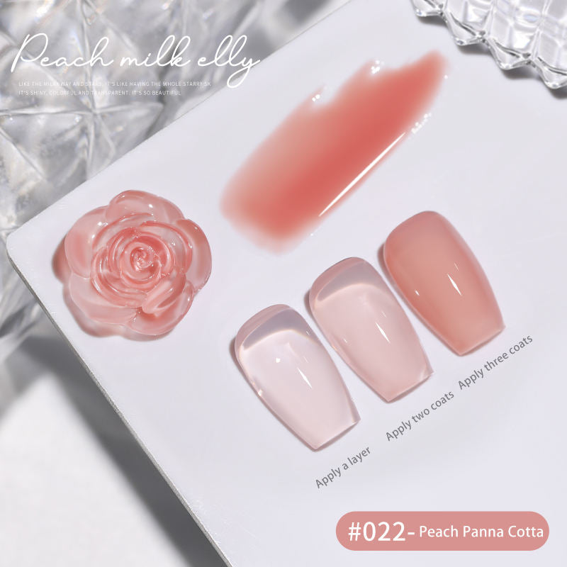 30 Colors  15ML Peach Panna Cotta Long Lasting Soak Off UV LED Nail Gel Polish