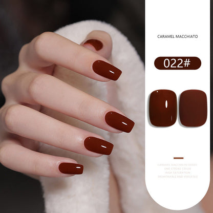 36 Colors Caramel Macchiato Nude Gel Polish Set 15ML Milky Brown UV LED Nail Gel