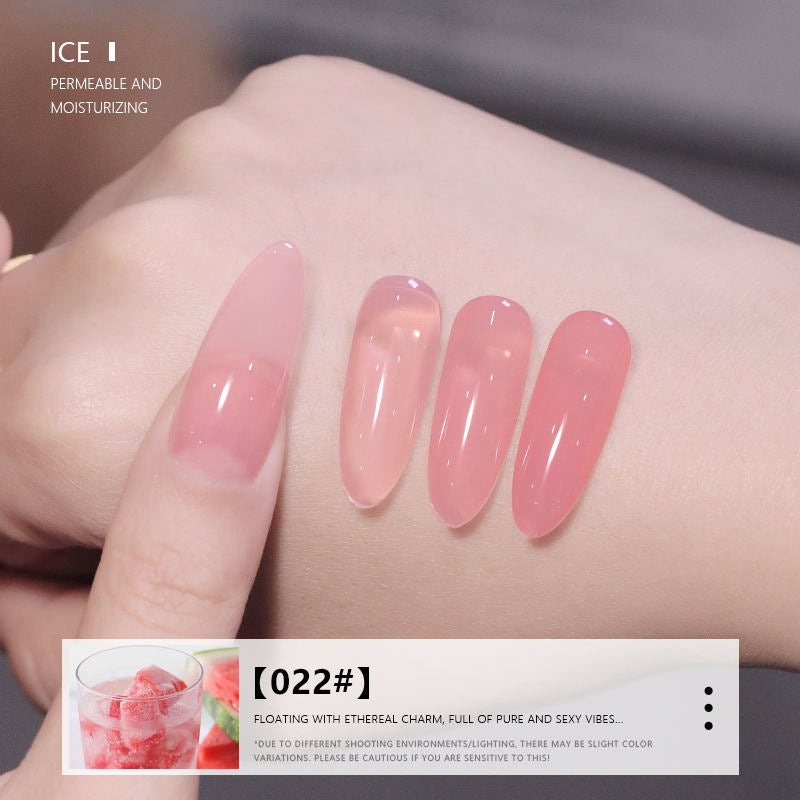 24 Colors Milky Nude Jelly Gel Polish UV LED Soak Off Nail Gel for Salon