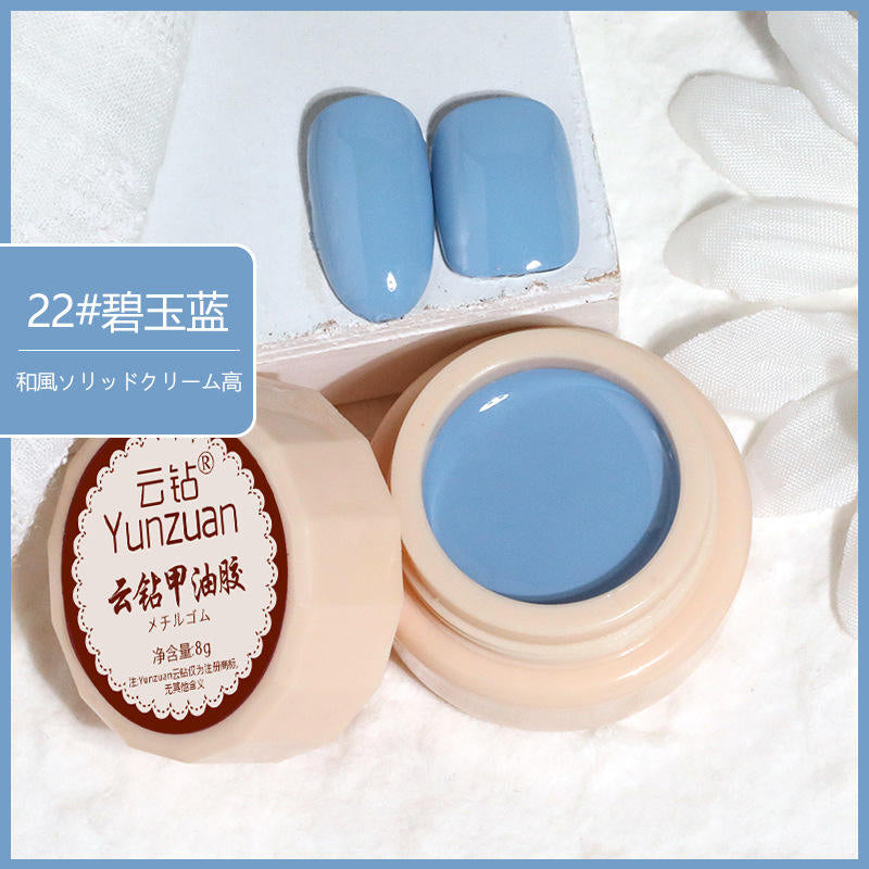68 Colors 8g Oil Painting No-Wipe Patting Gel, Silk Smooth Natural Gradient Long-Lasting Sponge Nail Gel