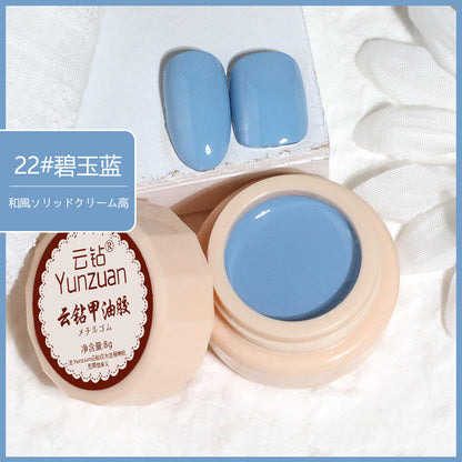 68 Colors 8g Oil Painting No-Wipe Patting Gel, Silk Smooth Natural Gradient Long-Lasting Sponge Nail Gel