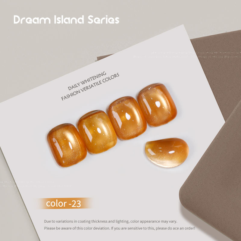 Dream Island 36 Colors Cat Eye Gel Polish Aurora Magnetic Glass Bead Soak Off UV LED Nail Gel