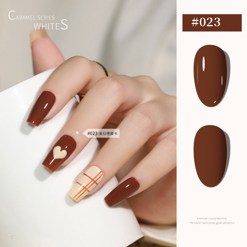 30 Colors  15ML Maillard Caramel Mocha Soak Off UV LED Nail Gel, Early Autumn Trend Color