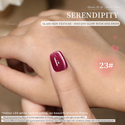 36 Colors Electroplated Porcelain White Glass Beads Phototherapy Nail Polish Cat Eye Gel Nail Polish