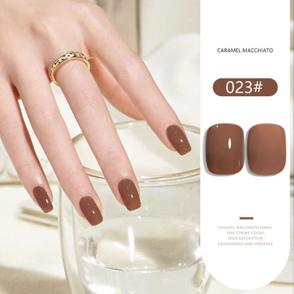 36 Colors Caramel Macchiato Nude Gel Polish Set 15ML Milky Brown UV LED Nail Gel