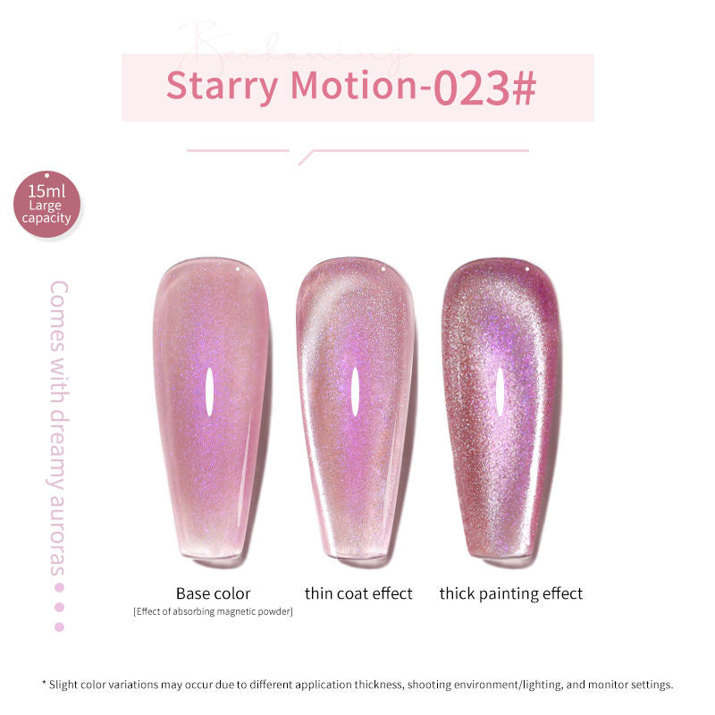 24 Colors 15ml Eco-Friendly Super Sparkling Ice Sand Crystal Cat Eye Nail Gel Set