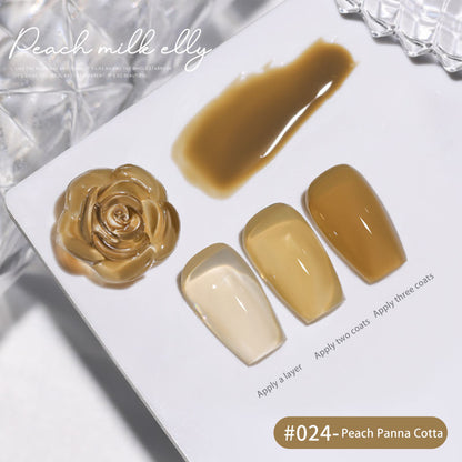 30 Colors  15ML Peach Panna Cotta Long Lasting Soak Off UV LED Nail Gel Polish