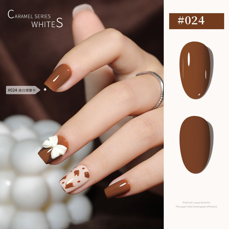 30 Colors  15ML Maillard Caramel Mocha Soak Off UV LED Nail Gel, Early Autumn Trend Color