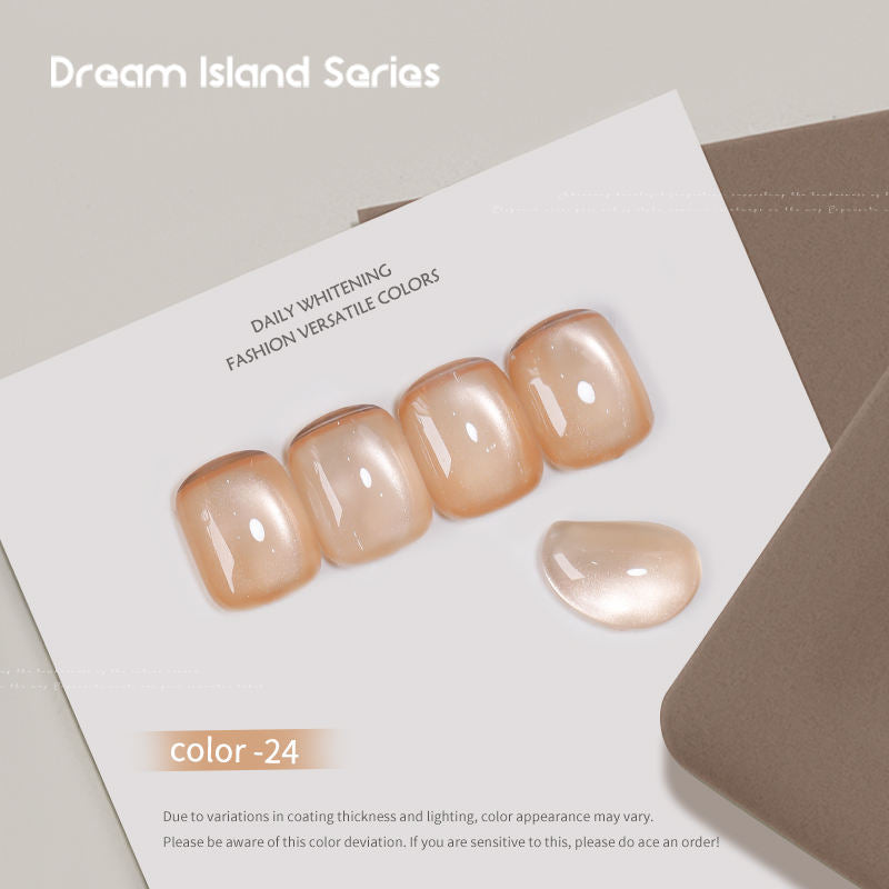 Dream Island 36 Colors Cat Eye Gel Polish Aurora Magnetic Glass Bead Soak Off UV LED Nail Gel