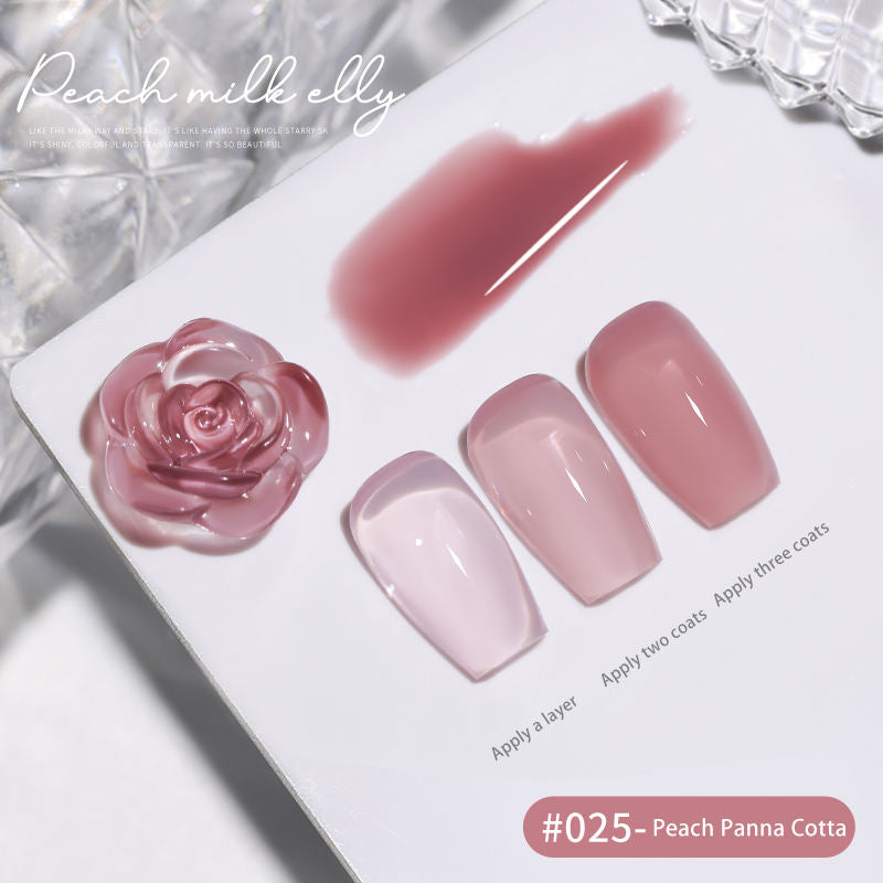 30 Colors  15ML Peach Panna Cotta Long Lasting Soak Off UV LED Nail Gel Polish