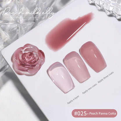 30 Colors  15ML Peach Panna Cotta Long Lasting Soak Off UV LED Nail Gel Polish