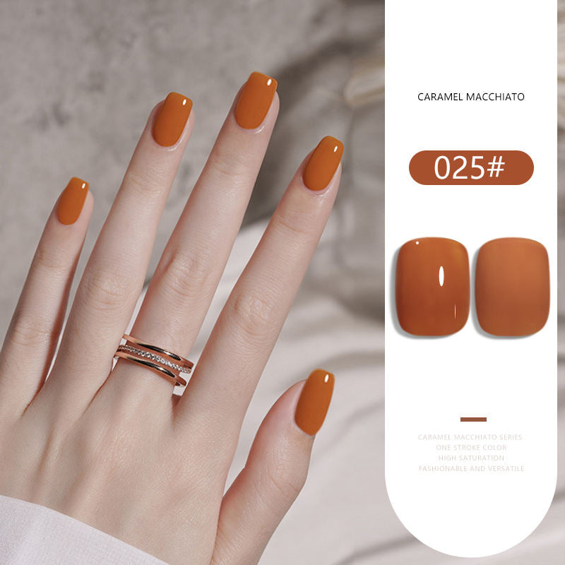 36 Colors Caramel Macchiato Nude Gel Polish Set 15ML Milky Brown UV LED Nail Gel