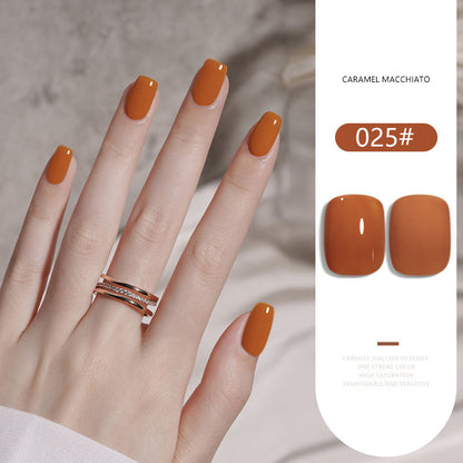 36 Colors Caramel Macchiato Nude Gel Polish Set 15ML Milky Brown UV LED Nail Gel