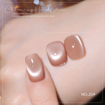 36 Colors Charming Heart Glow Cat Eye Gel Polish Set UV LED Soak