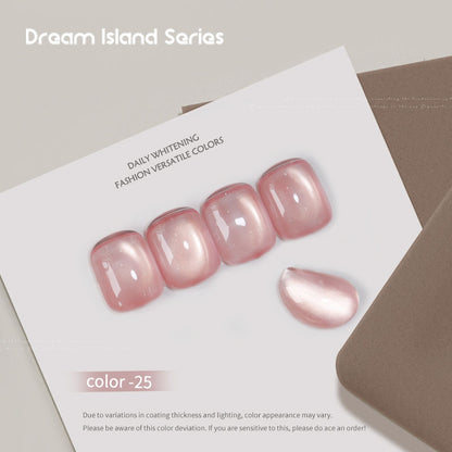 Dream Island 36 Colors Cat Eye Gel Polish Aurora Magnetic Glass Bead Soak Off UV LED Nail Gel