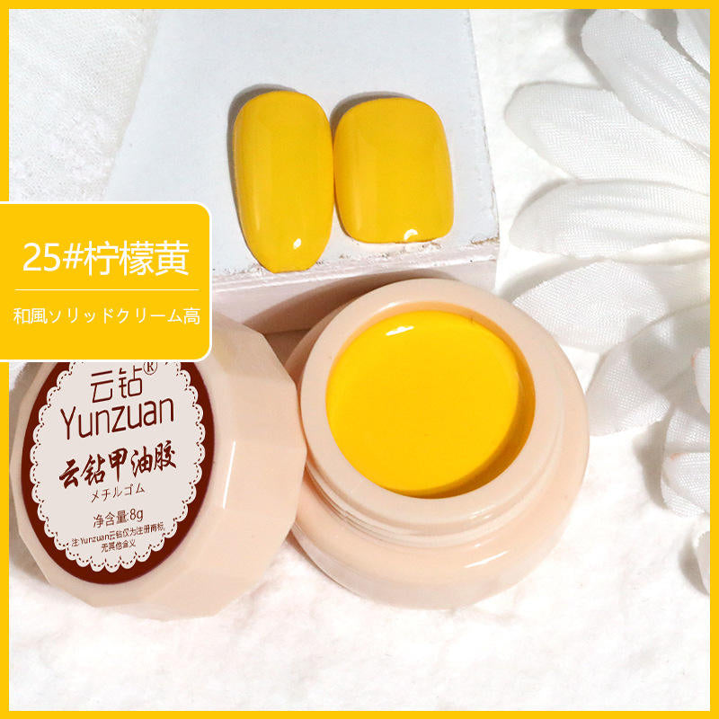 68 Colors 8g Oil Painting No-Wipe Patting Gel, Silk Smooth Natural Gradient Long-Lasting Sponge Nail Gel