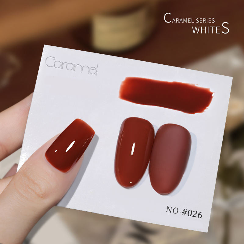 30 Colors  15ML Maillard Caramel Mocha Soak Off UV LED Nail Gel, Early Autumn Trend Color