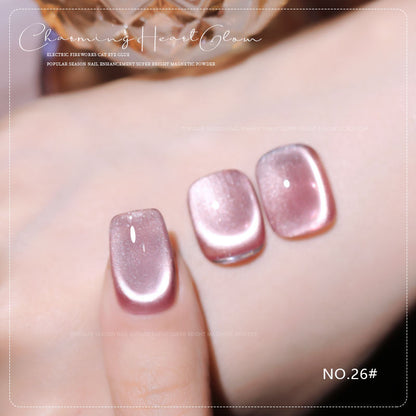 36 Colors Charming Heart Glow Cat Eye Gel Polish Set UV LED Soak