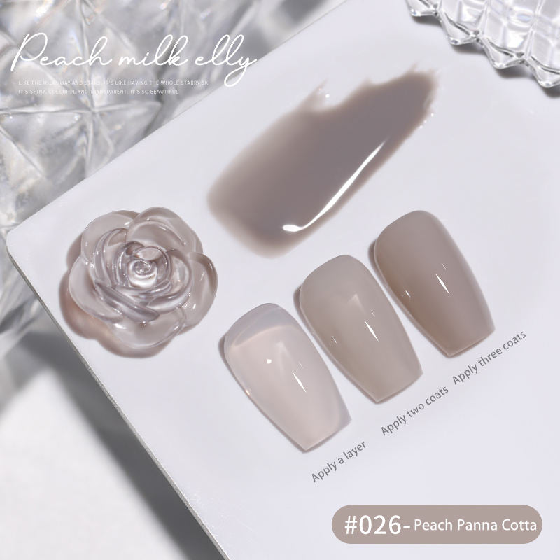 30 Colors  15ML Peach Panna Cotta Long Lasting Soak Off UV LED Nail Gel Polish