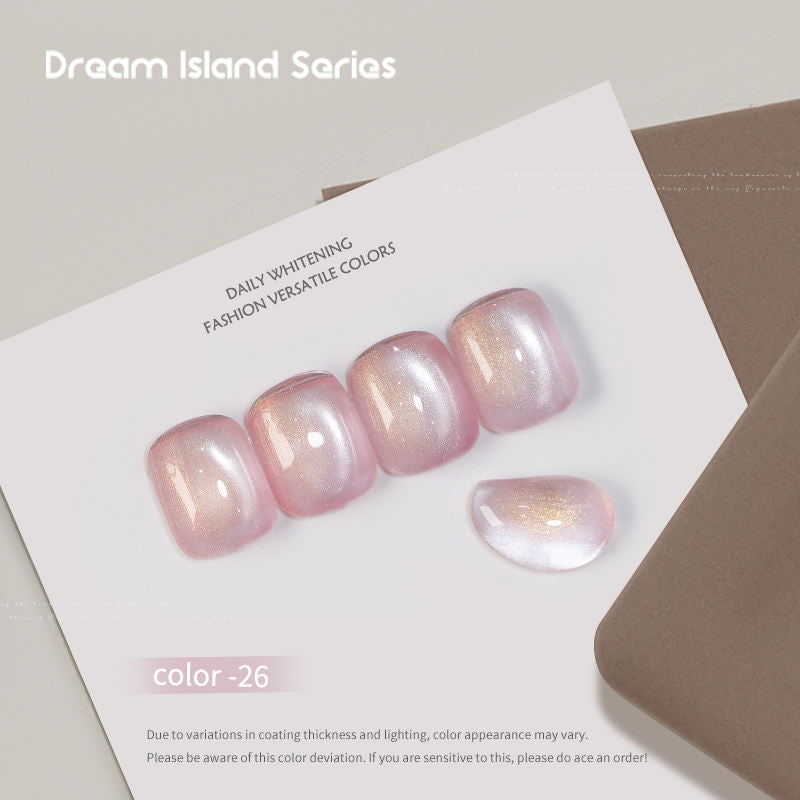 Dream Island 36 Colors Cat Eye Gel Polish Aurora Magnetic Glass Bead Soak Off UV LED Nail Gel