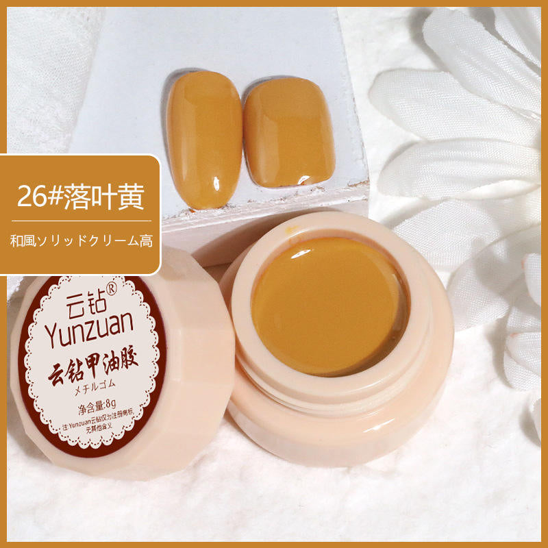 68 Colors 8g Oil Painting No-Wipe Patting Gel, Silk Smooth Natural Gradient Long-Lasting Sponge Nail Gel