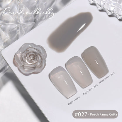 30 Colors  15ML Peach Panna Cotta Long Lasting Soak Off UV LED Nail Gel Polish