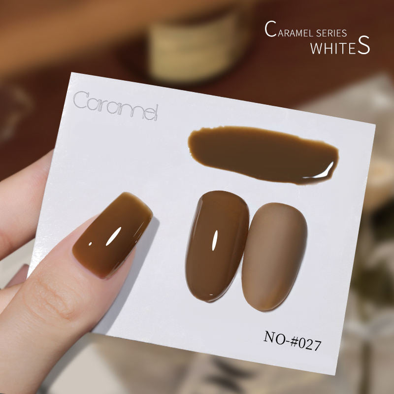 30 Colors  15ML Maillard Caramel Mocha Soak Off UV LED Nail Gel, Early Autumn Trend Color