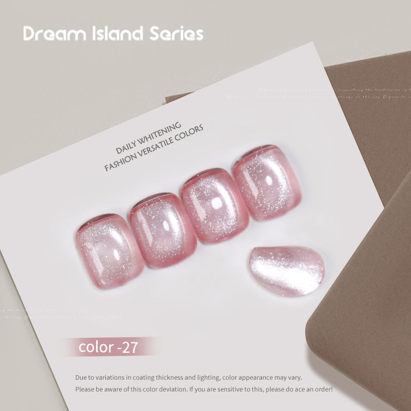 Dream Island 36 Colors Cat Eye Gel Polish Aurora Magnetic Glass Bead Soak Off UV LED Nail Gel