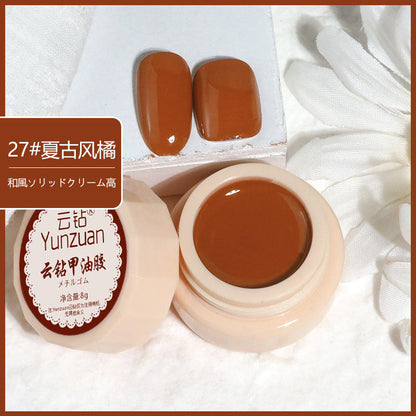 68 Colors 8g Oil Painting No-Wipe Patting Gel, Silk Smooth Natural Gradient Long-Lasting Sponge Nail Gel