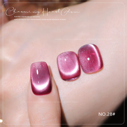 36 Colors Charming Heart Glow Cat Eye Gel Polish Set UV LED Soak