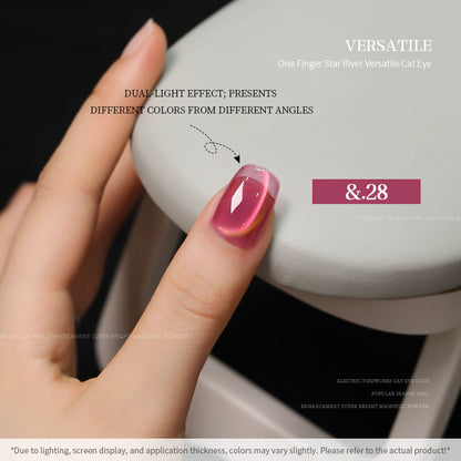 36 Colors Cat Eye Gel Nail Polish Set Nail Salon Professional 15ML Shining Glass Bead Gel Polish