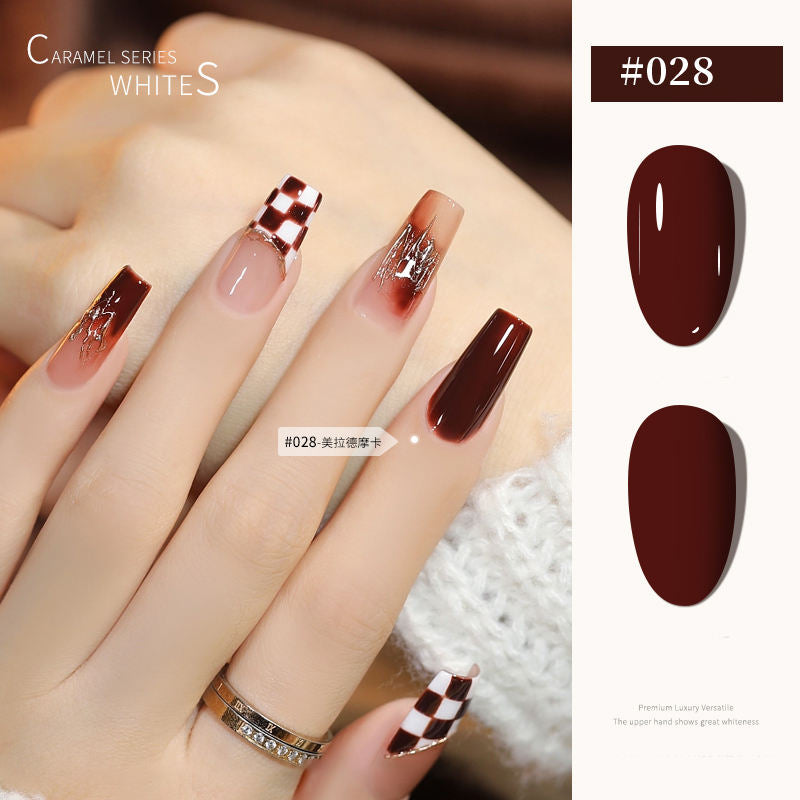 30 Colors  15ML Maillard Caramel Mocha Soak Off UV LED Nail Gel, Early Autumn Trend Color