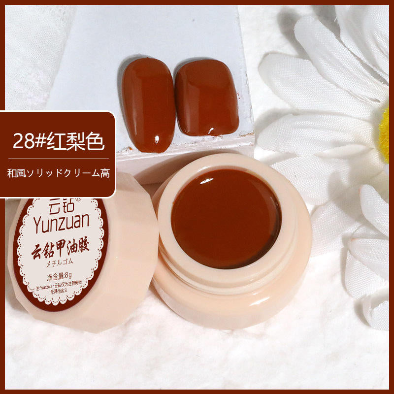 68 Colors 8g Oil Painting No-Wipe Patting Gel, Silk Smooth Natural Gradient Long-Lasting Sponge Nail Gel