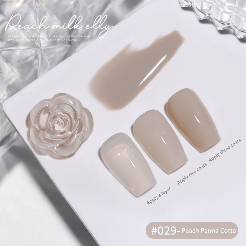 30 Colors  15ML Peach Panna Cotta Long Lasting Soak Off UV LED Nail Gel Polish