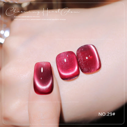 36 Colors Charming Heart Glow Cat Eye Gel Polish Set UV LED Soak