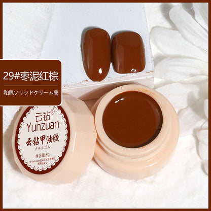 68 Colors 8g Oil Painting No-Wipe Patting Gel, Silk Smooth Natural Gradient Long-Lasting Sponge Nail Gel