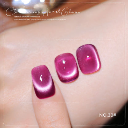 36 Colors Charming Heart Glow Cat Eye Gel Polish Set UV LED Soak