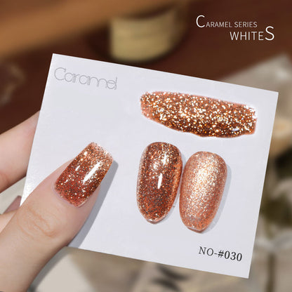 30 Colors  15ML Maillard Caramel Mocha Soak Off UV LED Nail Gel, Early Autumn Trend Color