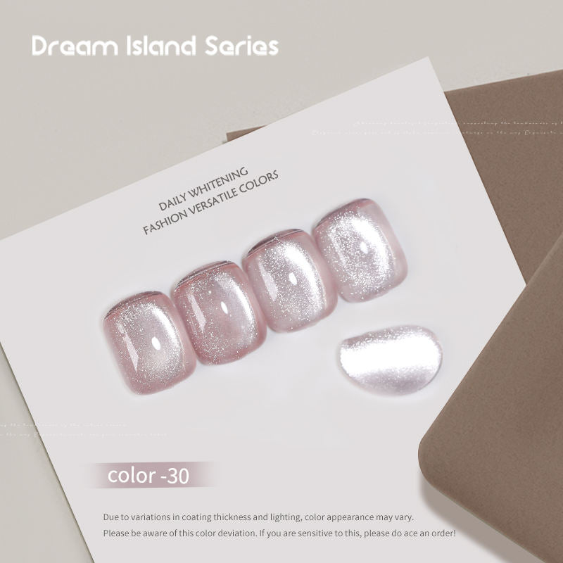Dream Island 36 Colors Cat Eye Gel Polish Aurora Magnetic Glass Bead Soak Off UV LED Nail Gel