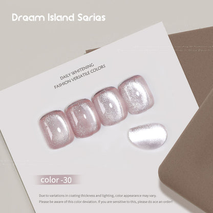 Dream Island 36 Colors Cat Eye Gel Polish Aurora Magnetic Glass Bead Soak Off UV LED Nail Gel