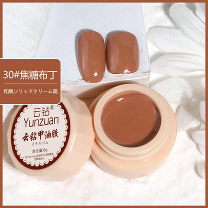 68 Colors 8g Oil Painting No-Wipe Patting Gel, Silk Smooth Natural Gradient Long-Lasting Sponge Nail Gel